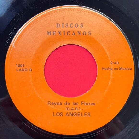 Los Angeles El Alivianate / Reyna de las Flores 45 Latin Discos Mexicanos - Picture 2 of 6